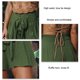 thumbnail image 5 of Pantalones cortos de cintura alta para mujer, pantalones cortos holgados, sencillos, cómodos y elegantes con dobladillo con volantes para viajar, 5 of 6