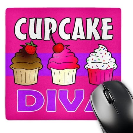 3dRose  Cupcake Diva - Kawaii Cakes - Pink  MousePad price history on PriceWatchPro