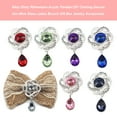 thumbnail image 3 of Linyer 10 Pieces Woman Flower Jewelry Findings Decorative Solid Color Fashionable Rhinestone Pendant Ornament Accessories Type 4, 3 of 6