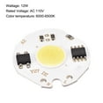 thumbnail image 3 of Uxcell LED Chip Bulb 110V 12W Cool White 6000-6500K High Power Floodlight Lamp Module Aluminium Board, 3 of 4