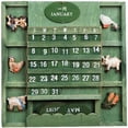 thumbnail image 1 of Calendario perpetuo de madera retro Rompecabezas Calendario decorativo de pared Manual Swit, 1 of 5