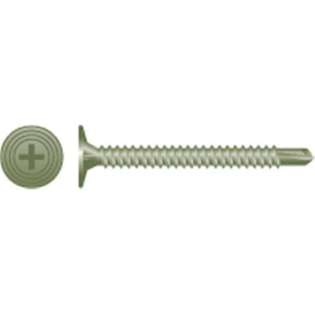 

Strong-Point CB824 8-18 x 2.25 in. Phillips Wafer Head Screw with Nibs Ruspert Coated Box of 3 000