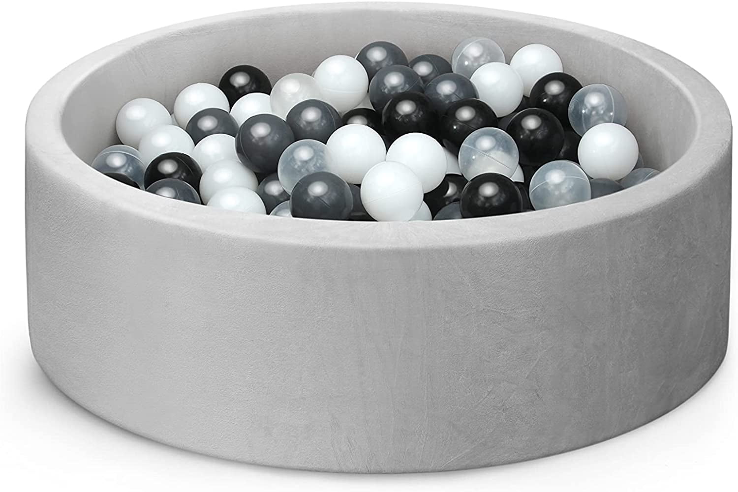 Grey Blue Silver Baby Kids Ball Pit Ball Pool Foam padding Play 200 balls TOY UK 