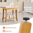 thumbnail image 4 of VEVOR Bamboo Shower Bench, 24 x 13.8 x 18.9 in, Waterproof Shower Stool Chair with Storage Shelf Handle,300 lbs Load Capacity Spa Bath Seat Organizer, for Adults Seniors Women Elderly Indoor Outdoor, 4 of 9