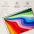 thumbnail image 6 of Elephant Stock Abstract Rainbow Colors Wall Art - Horizontal Canvas Wall Art - Living Room Wall Decor - Abstract Canvas - Red And Turquoise Decor - 51" x 34", 6 of 8