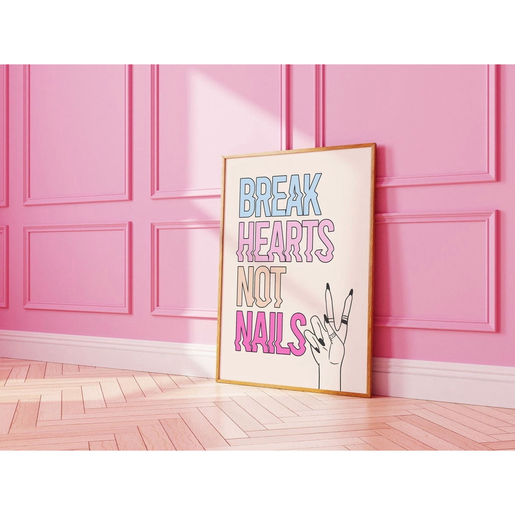 Nail Technician Wall Art Print Beauty Room Decor Salon Artwork Unframed Paper Print