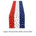 thumbnail image 3 of 4th of July Decorations - Patriotic USA Stars Table Runner for Home | Memorial Day Decorations - 250th Anniversary Fourth of July Accessories Decor Party Supplies Indoor, 3 of 7
