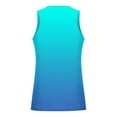 thumbnail image 3 of Running Tank Top Men Qiggri Men's Gradient Color Printed Vests Casual Sleeveless Round Neck T-Shirt Tank, 3 of 4