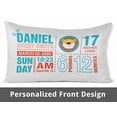 thumbnail image 2 of Printtoo Personalized Birth Announcement Pillow-Custom Lion FaceBirthStats BabyBoy Gift Keepsake Nursery Dcor-12x20 Inches, 2 of 6