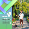 thumbnail image 4 of SANOPY Electric Scooter for Kids 8+,180W Upgraded Motor,4 Adjustable Heights & 3 Speed,Lightweight, LED Display,Foldable Electric Scooter with Deck Lights for Kids & Teen, 4 of 7