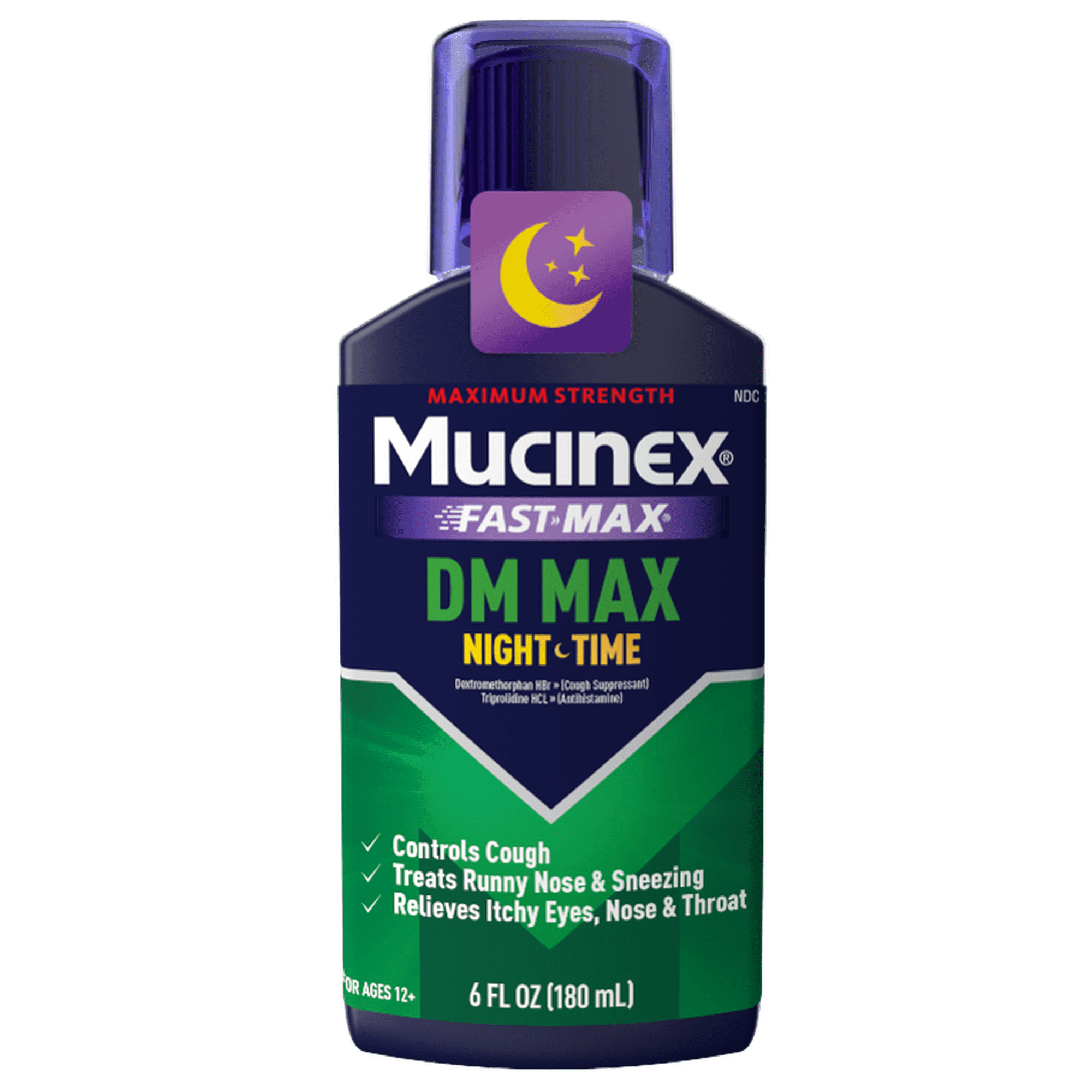 Mucinex Fast Max DM Max Nighttime Cough Liquid 6oz