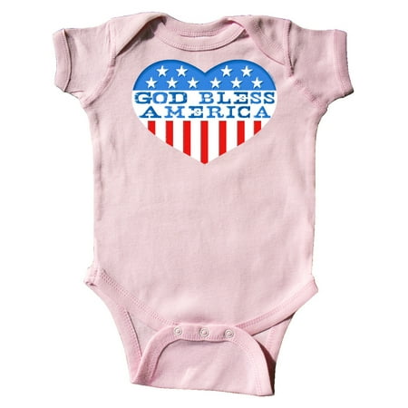 

Inktastic God Bless America Heart Gift Baby Boy or Baby Girl Bodysuit