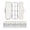 Emerald Green Hearts Pattern, variant on Plastic Pencil Box Large Capacity Pencil Boxes Clear Boxes with Snap-Tight Lid Stylish Office Supplies Storage Organizer Box Simple Rocket Ships Pattern