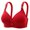 Red, variant on Tnhcen Seamless Wireless Bra Women's Plus-Size Thin Comfortable Breathable Cotton Bra Cover Underwire Sports Bra Underwear Women Underwear , Rose Gold, XL