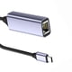 thumbnail image 2 of Adaptador red Tarjeta USB Ethernet USB3.0 1000Mbps RJ45 Tipo-C Gigabit 2.5G para la portátil Box, 2 of 7