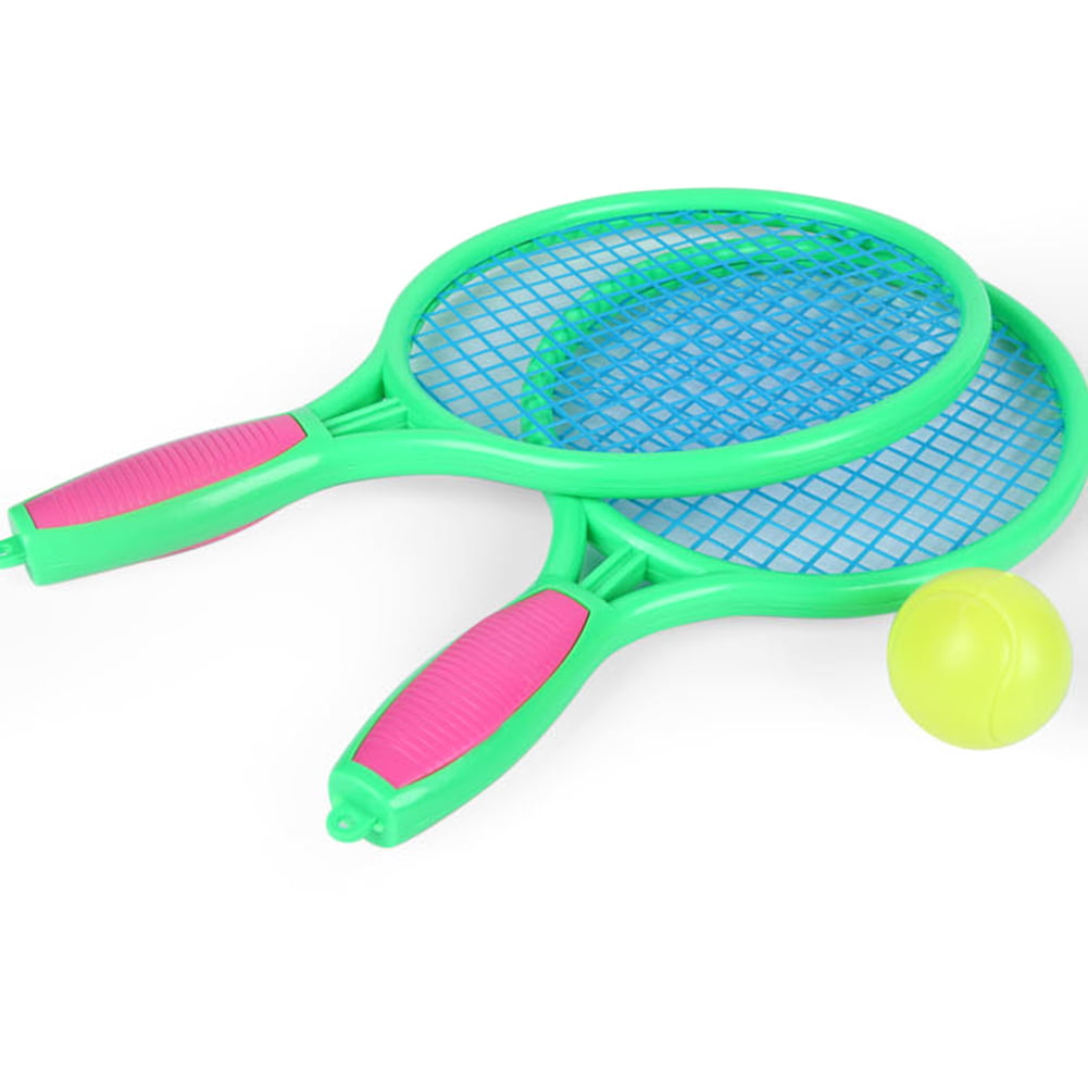 Cloth Edge 2 in 1 Beach Garden Outdoor Sports Play Game Toy for Children 3 4 5 6 Years Old Greatstar Badminton Tennis Rackets Set with Balls for Kids 