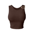thumbnail image 3 of Crop Tops For Women Spring Tank Top Camisole Tops For Women Women Ribbed Tank Tops Cute Simple Tops Fitted Shirts For Women Summer Beach Sleeveless Tops Soft Tank Tops For Women, 3 of 4
