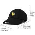 thumbnail image 4 of DALIX Cute Ducky Hat Youth Baseball Cap for Kids Girls and Boys in Black, 4 of 7