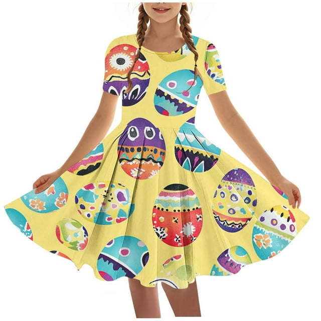 LOVZFMLL Dress Casual Summer Straps Romper Dresses Tennis Dresses With Pockets For Kid