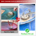 thumbnail image 5 of 2pack Multifunction Aluminum Bucket Opener, 5 Gallon Pail Opener, Metal Bucket Opener, Lid Remover Opener Tool, 5 of 7