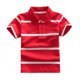 thumbnail image 2 of Odeerbi Camisas de Golf de Chicos Botón de Solapa A Rayas Camisas de Tenis de Manga Corta Uniforme Escolar, 2 of 5