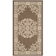 thumbnail image 2 of Safavieh Courtyard Cynthia Oriental Indoor/Outdoor Area Rug, Chocolate/Natural, 2' x 3'7", 2 of 10