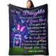thumbnail image 1 of LHSHID Mothers Gifts for Daughter Daughter Gifts from Mom Birthday Gifts for Daughter to My Daughter Blanket Daughter Blanket from Mom Daughter Gifts for Graduation Valentines Blanket 30"x40", 1 of 7