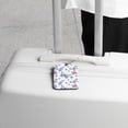 thumbnail image 5 of Square 2Pack PU Leather Elegant Flowers Cruise Luggage Tag with Privacy Cover and Stainless Steel Ring - Suitable for Travel Handbags Backpacks Luggage Tags, 5 of 6