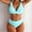Sky Blue, variant on BONIXOOM Womens Swimsuits Underwire Elastic Solid Bikinis Bikini Summer Swimwears on Clearance Sky Blue Size 4