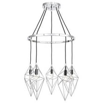 Woodbridge Lighting Lanning 5-Light Metal Chandelier in Chrome