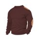 thumbnail image 1 of Blusas y camisas de manga larga con cuello redondo para hombre, sudadera con capucha de manga larga con cuello redondo, color liso, abrigo de poliéster, 1 of 9