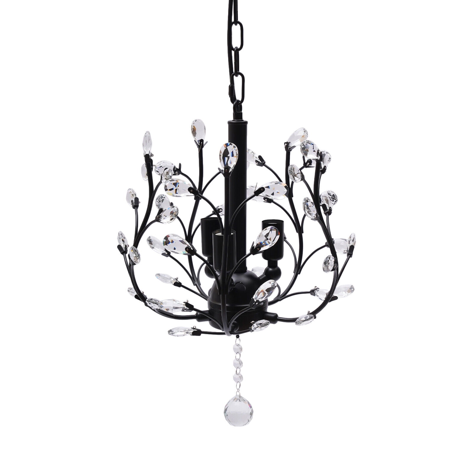 Modern Crystal Chandelier Hanging Lamp Pendant Ceiling Light Dining Room Fixture
