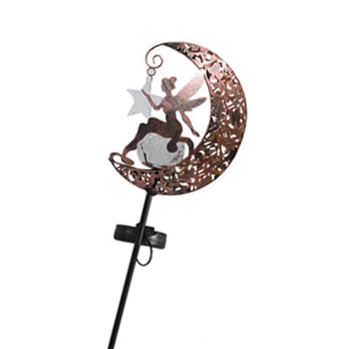 Solar Pathway Lights, Moon Fairy Glass Angel Decorative Outdoor Decorative Lights Waterproof