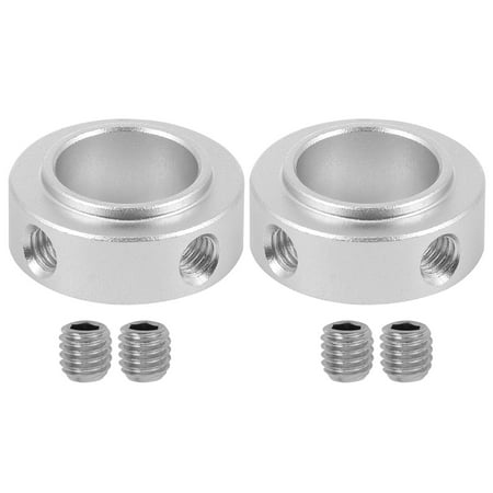 

2 Pcs Fixed Ring Set Screw Type Shaft Locator Stop Collar Aluminum Fixed Clamp