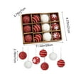 thumbnail image 3 of ChicYu Christmas Tree Decorative Balls Festive Ornaments for Christmas Tree Hanging Design Various Colors Sizes Shiny Surfaces for Home Holiday Decor(12PCS 2.76IN), 3 of 5