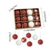 thumbnail image 3 of Adornos navideños, juego de 12 bolas navideñas flocadas. Diversos estilos de adornos para árboles de Navidad. También se pueden usar para otras fiestas. Bolas de espuma., 3 of 8
