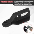 thumbnail image 4 of 2 Pcs Front Tow Hook D Ring Mounting Bracket Tow Hook Bracket Kit for Ford F150 2009- Front Bumper D-Ring Shackle Bracket, 4 of 5