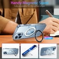 thumbnail image 3 of for iPhone 13 Pro Max Magnetic Case with Invisible Stand [Compatible with Magsafe], Clear Full Body Protective Cover Slim Transparent Shockproof Phone Case for iPhone 13 Pro Max 6.7", Clear, 3 of 16