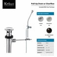 thumbnail image 4 of KRAUS Cirrus™ 8-inch Widespread Two-Handle Bathroom Faucet in Chrome, 4 of 12