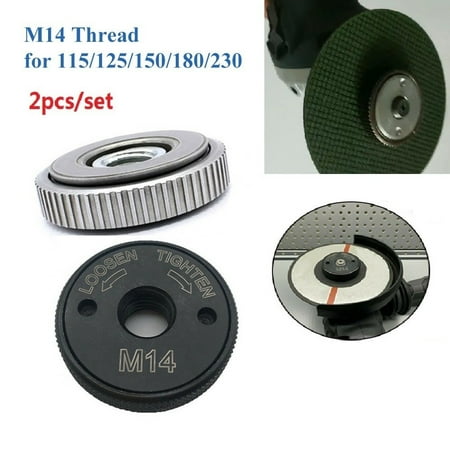 

2 Pcs M14 Angle Grinder M14 Thread Replacement Quick-release Nut Clamping
