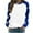Blue, variant on Womens Christmas Sweatshirts Casual Loose Long Sleeve Shirts Fall Winter Fashion Cute Snowflakes Tops