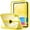 Yellow, variant on MoKo Case for iPad 11-inch (A16) 11th Generation Case 2025/ iPad 10th Generation Case with Pencil Holder 2022 10.9", Built-in Screen Protector Clear Back, Multi Angle Viewing Stand, Yellow