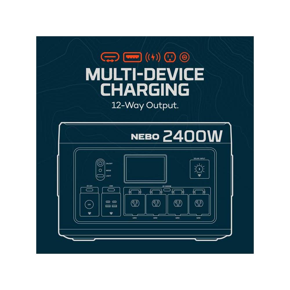NEBO Pinnacle 2400 Power Station