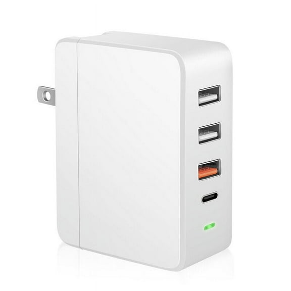 50W Quick Charge QC3.0 Type-C 4-Port USB Wall Charger Station For iPad Tablet PC