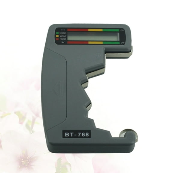 GOOHOCHY Testers Battery Tester Battery Voltage Tester 9.5X6CM Grey