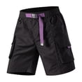 thumbnail image 2 of EaskTriop Men's Outdoor Hiking Shorts Quick Dry Stretch Cargo Shorts with Elastic Waist Belt Relaxed Fit Summer Travel Fishing Shorts, 2 of 6