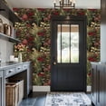 thumbnail image 6 of Peel and Stick Wallpaper Leopard Moving Towering Flora Radiant Flowers Glow Wall Mural 17.7in x 9.8ft Self Adhesive Removable Wall Paper Renter Friendly Wallpaper for Nursery Bedroom Cabinets, 6 of 8