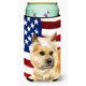 thumbnail image 1 of ""Caroline's Treasures Cairn Terrier Patriótico Decorativo Lata Abrazadera Tall Boy Multicolor"", 1 of 1