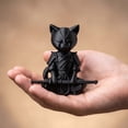 thumbnail image 6 of Warrior Cat Statue, 3D Printed Samurai Cat Sculpture Whimsical Desk Animal Ornament for Living Room Table Shelf Decor Gift for Cat Lovers Collectors, 6 of 8