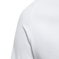 thumbnail image 4 of YLSDY Men's Cotton Short & Long Sleeve Henley T-Shirt Performance Activewear Available in Big & Tall Sports Shirts White XXL, 4 of 7